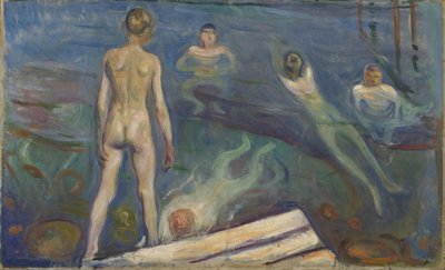 Garçons se baignant - Edvard Munch