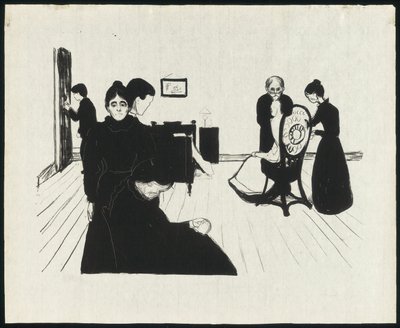 La Mort dans la Chambre de Malade - Edvard Munch
