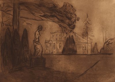 Le Jardin de nuit - Edvard Munch