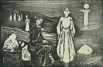 Femmes sur la plage en été (SSH. 339) - Edvard Munch
