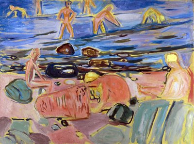 Garçons se baignant - Edvard Munch