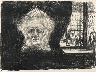 Henrik Ibsen au café du Grand Hôtel, 1902 - Edvard Munch