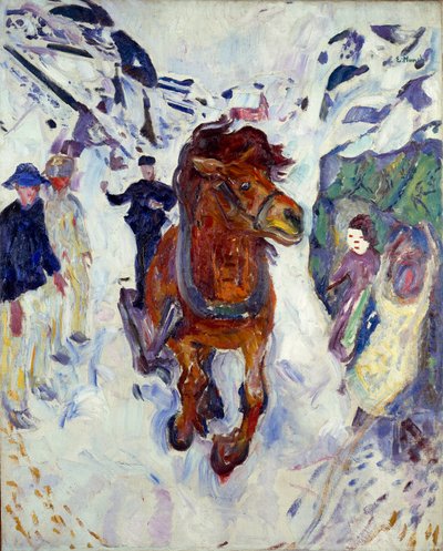 Cheval au galop - Edvard Munch