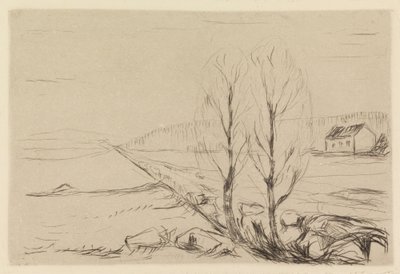 Deux arbres - Edvard Munch