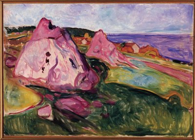 Paysage, Rochers violets - Edvard Munch