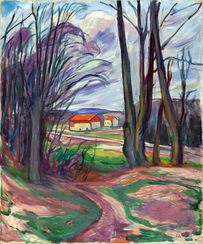 Paysage à Skoyen - Edvard Munch