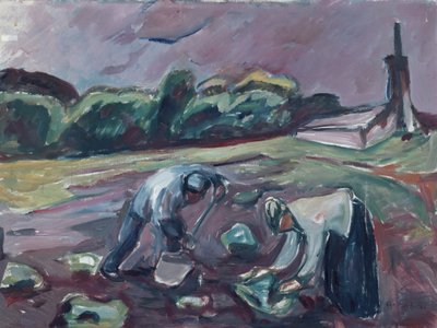 Récolte de pommes de terre - Edvard Munch