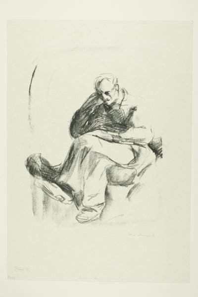 Homme assis - Edvard Munch