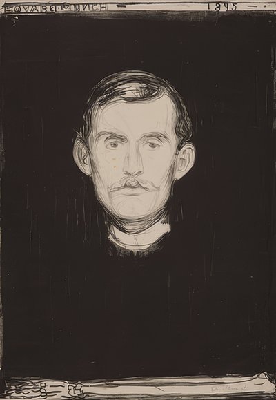 Autoportrait. 1895 - Edvard Munch