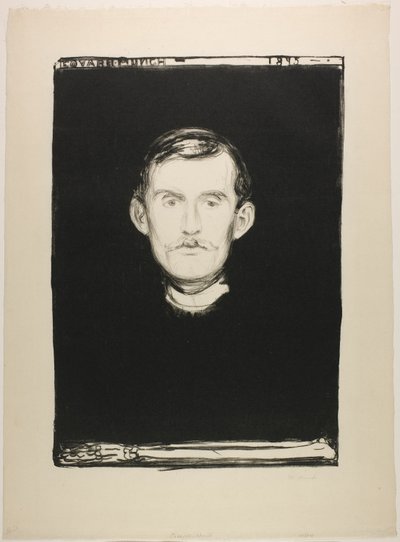 Autoportrait - Edvard Munch