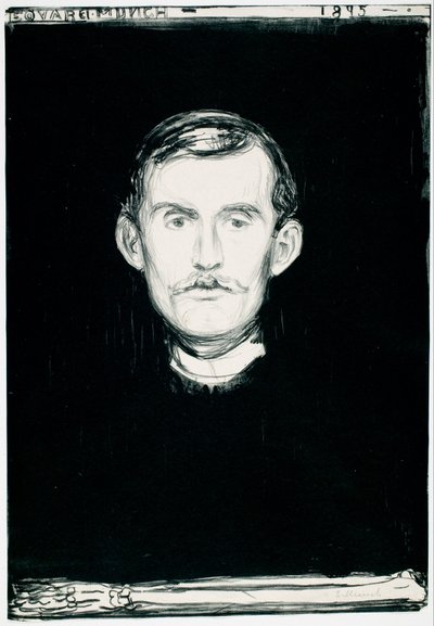 Autoportrait - Edvard Munch