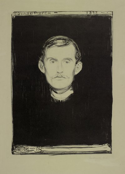 Autoportrait, 1895 - Edvard Munch