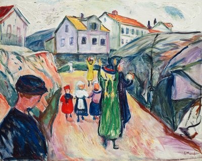 Rue à Kragero - Edvard Munch