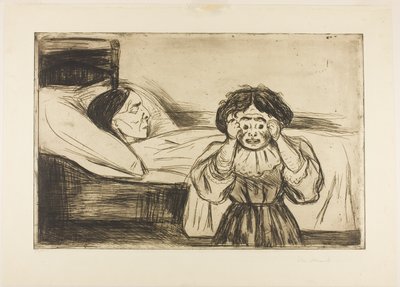 La Mère Morte et son Enfant - Edvard Munch
