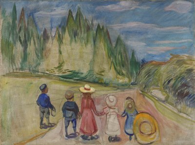 La forêt enchantée - Edvard Munch