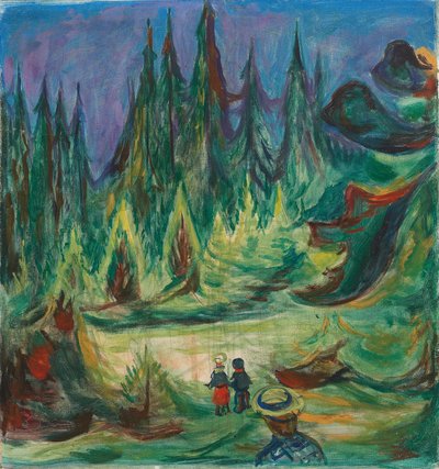La forêt enchantée - Edvard Munch