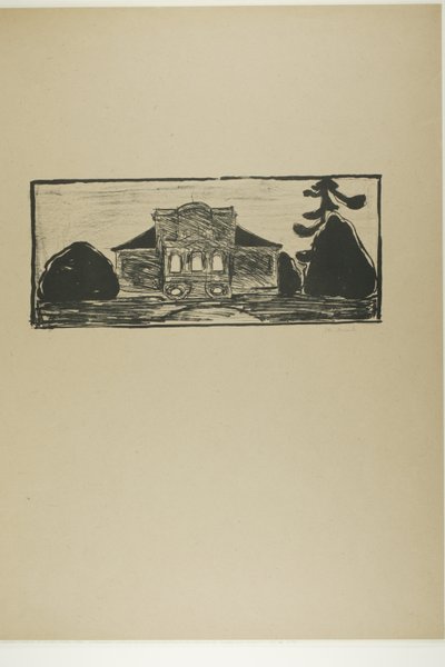 Le jardin devant la maison du Dr Linde - Edvard Munch