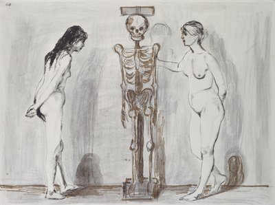 Les deux filles et le squelette (La vie et la mort) - Edvard Munch