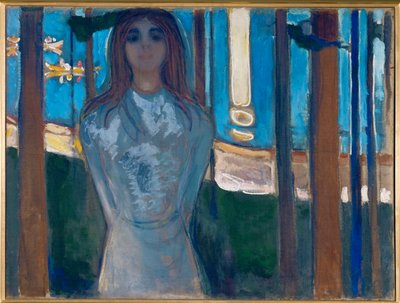 La voix (huile sur toile) - Edvard Munch