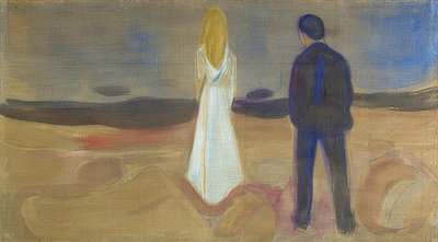 Deux personnes. Les Solitaires (Le Fries de Reinhardt). 1906/07 - Edvard Munch