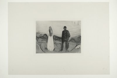 Deux êtres humains. Les solitaires - Edvard Munch