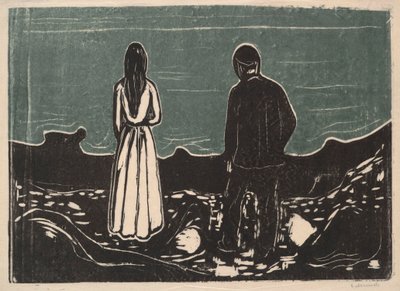 Deux personnes, Les Solitaires, 1899 - Edvard Munch