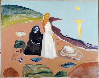 Deux femmes sur la plage - Edvard Munch
