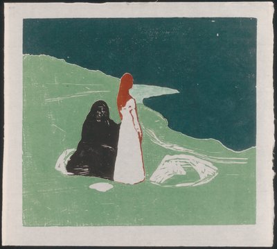 Deux femmes sur le rivage - Edvard Munch