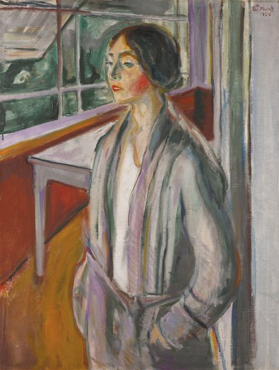 Jeune femme sur la véranda - Edvard Munch