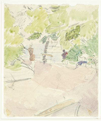 Étude de couleur pour le tableau de Langelinie - Edvard Weie