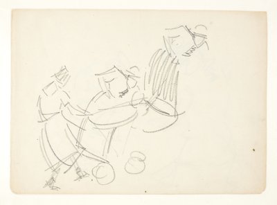 Étude de figure pour le tableau de Langelinie - Edvard Weie
