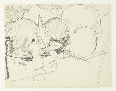 Étude de composition pour le tableau de Langelinie - Edvard Weie