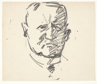 Étude pour un portrait du professeur, Dr. Carl Lorentzen (1860-1932) - Edvard Weie