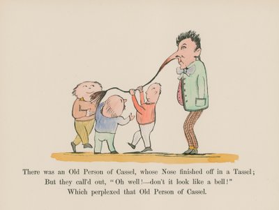 Il était une fois une vieille personne de Cassel, dont le nez se terminait par un gland - Edward (after) Lear