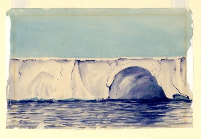 Grotte dans la grande barrière de Ross, 1901-04 - Edward Adrian Wilson
