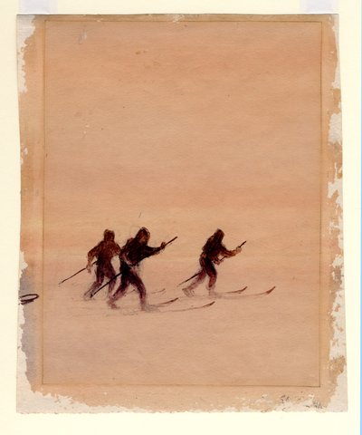 Hommes en skis, 1901-04 - Edward Adrian Wilson