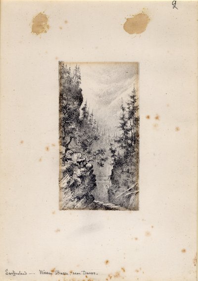 Wiesen Strasse près de Davos, Suisse, 1898-99 - Edward Adrian Wilson