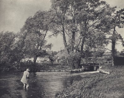 Pêche dans une tempête à Ramsbury - Edward Alfred Barton