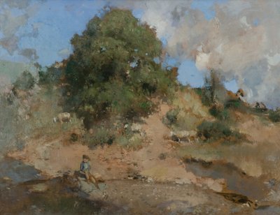 Hawthorn Bank, vers 1910 - Edward Arthur Walton