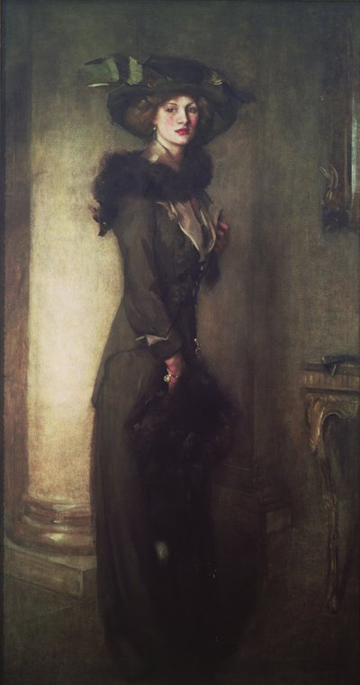 Le Chapeau de Castor, vers 1912 - Edward Arthur Walton