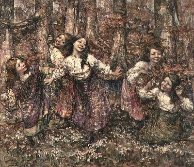 Les Jeunes filles de février - Edward Atkinson Hornel