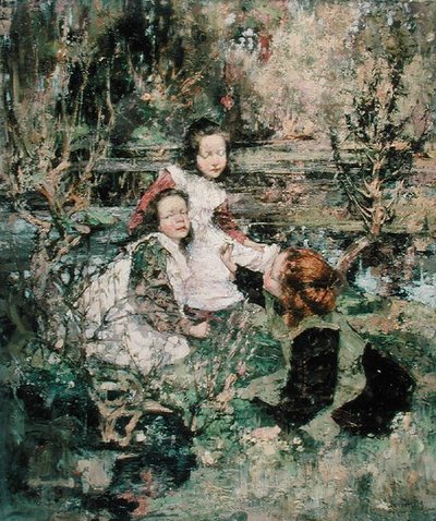 Cueillette de Primevères - Edward Atkinson Hornel