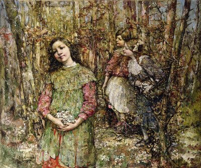 Récolte de perce-neige - Edward Atkinson Hornel