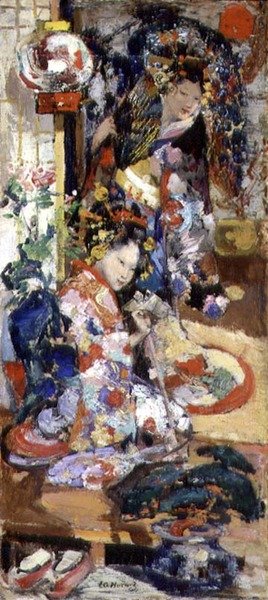 Filles japonaises - Edward Atkinson Hornel