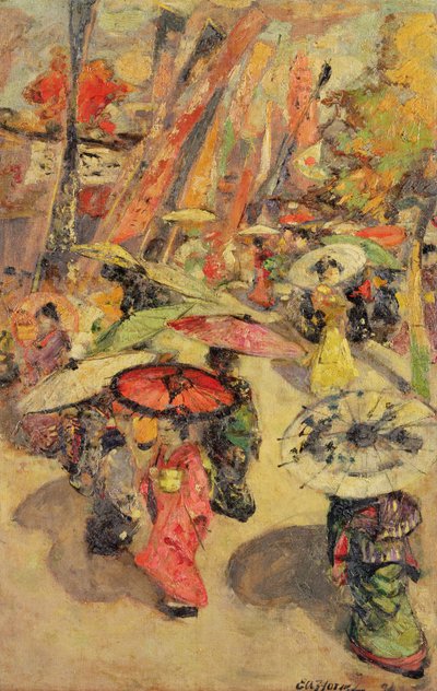 Scène de rue, Tokyo - Edward Atkinson Hornel