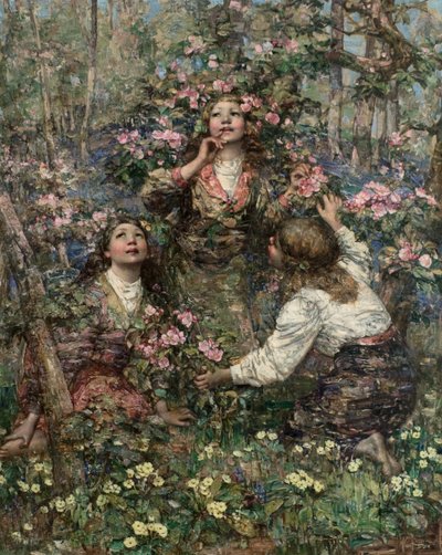Le Chant du merle, vers 1908 - Edward Atkinson Hornel