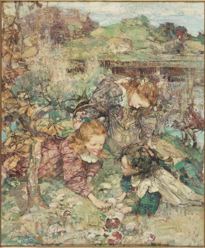 Les Petits cueilleurs de champignons - Edward Atkinson Hornel