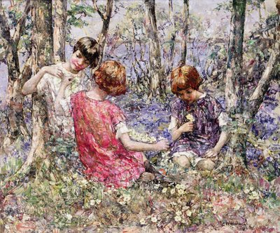La chaîne de primevères - Edward Atkinson Hornel
