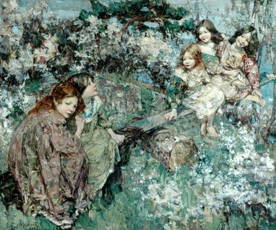La Balançoire - Edward Atkinson Hornel