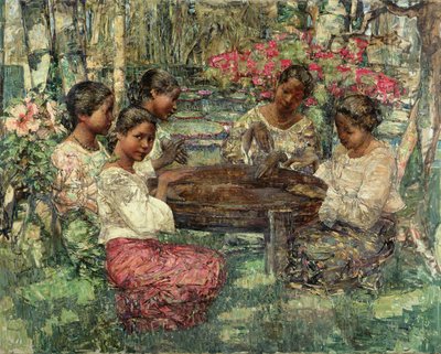 Joueurs de Tom-Tom, Ceylan - Edward Atkinson Hornel